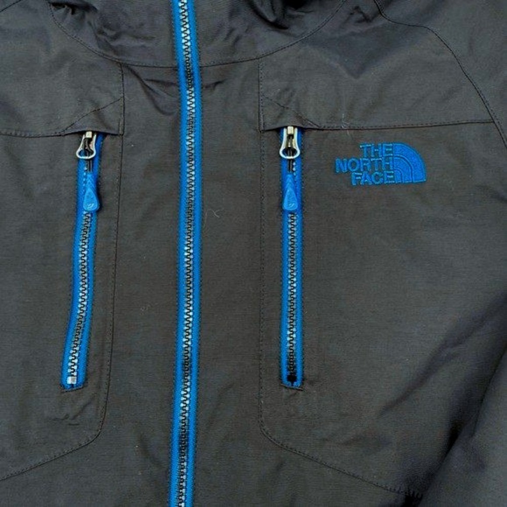 The North Face HyVent Terrain Vista 3L Pro Rain Jacket Men's Medium Black Blue - Picture 8 of 16